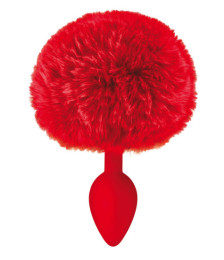 Plug anal pompon rouge - CC5700910030